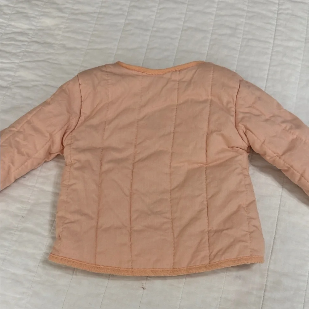Nicole Miller Peach Quilted Kids Jacket